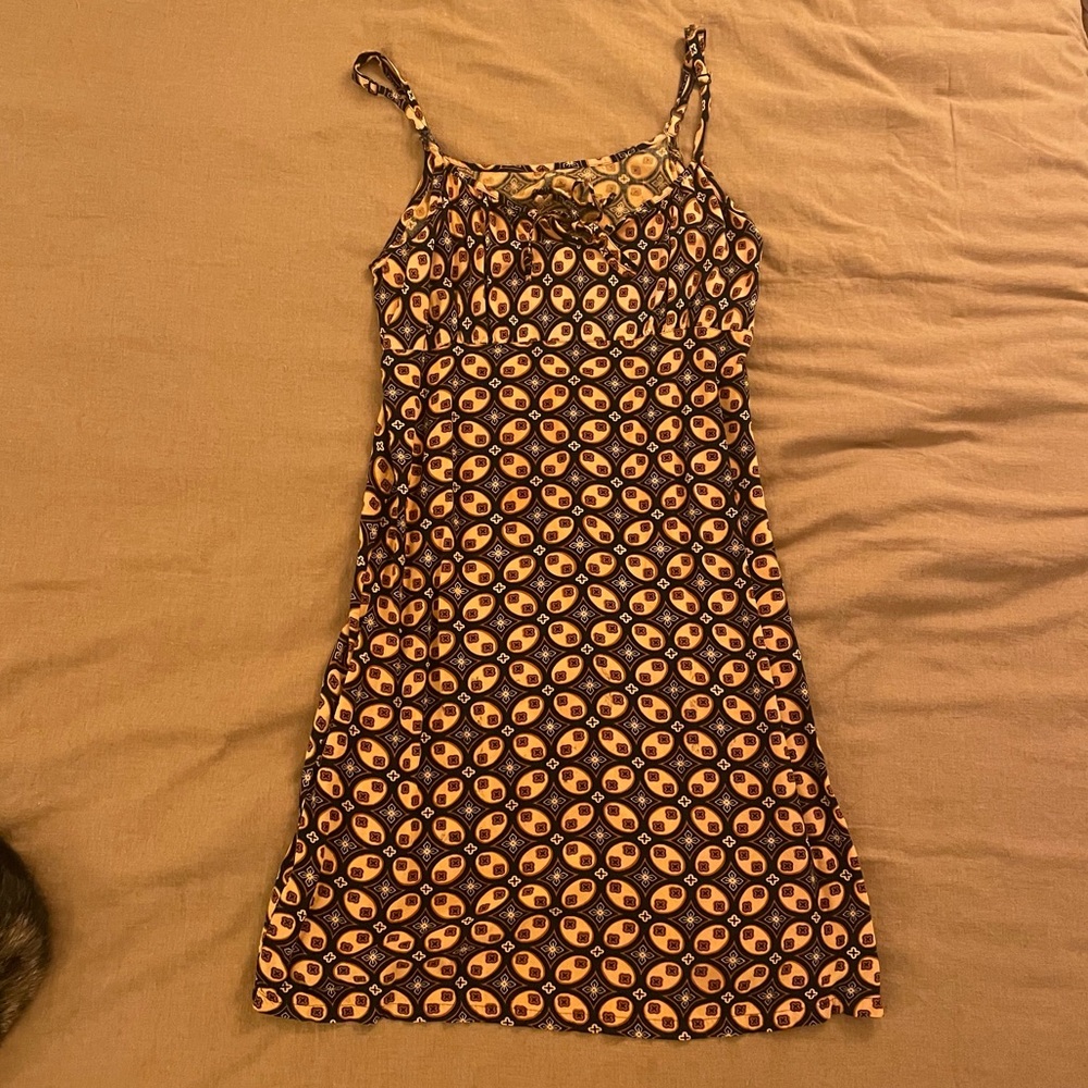Vintage Y2K Tiki Mini Dress